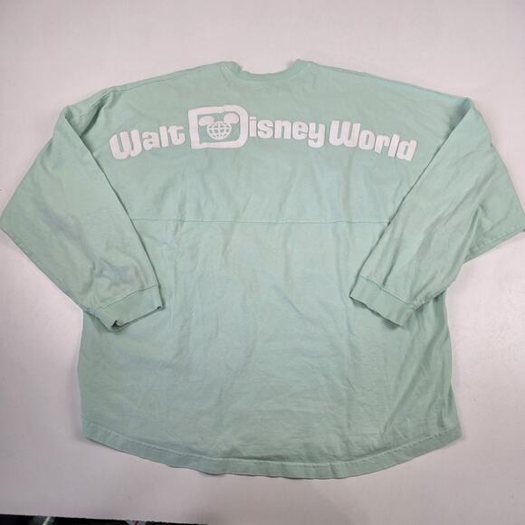 Disney Parks Spirit Jersey Shirt Size 2XL Turquoise Disney World Crewneck - Picture 2 of 14